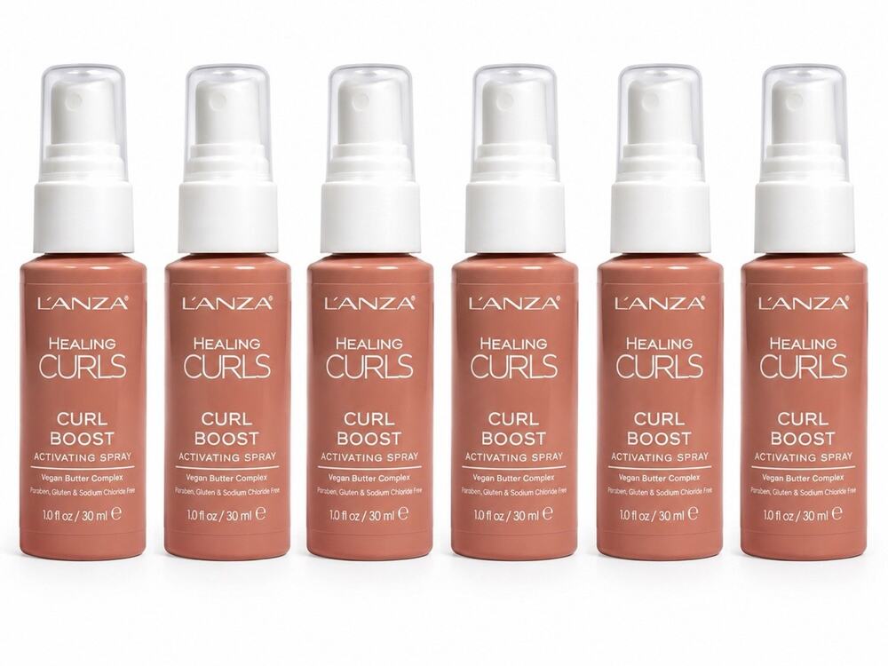 L’ANZA Healing Curls Curl Boost Activating Spray 1 fl oz Lot of 6 Travel Size